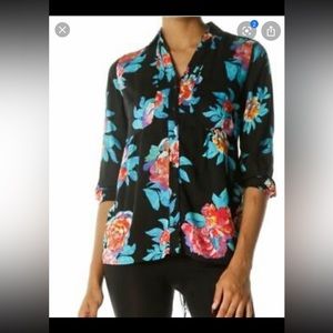 Anthropologie Maeve Woodland Walk Blouse